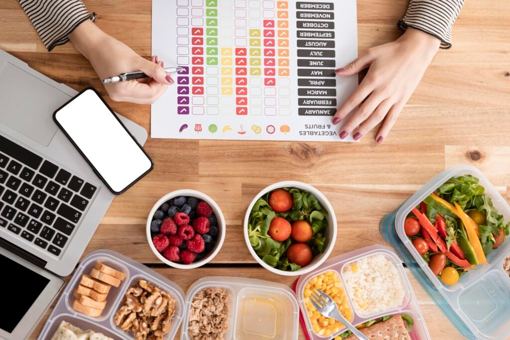 An image symbolizing the monitoring of eating habits.