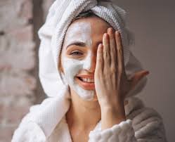 An image showcasing an egg white face mask.