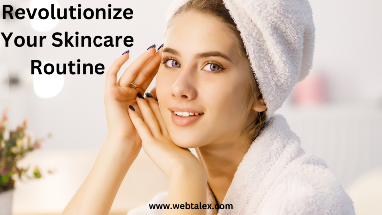 A woman with glowing, flawless skin, showcasing the results of an effective skincare routine.