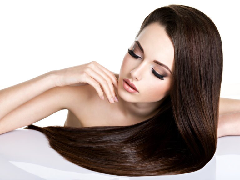 A close-up image showcasing shiny, well-groomed, and healthy hair.