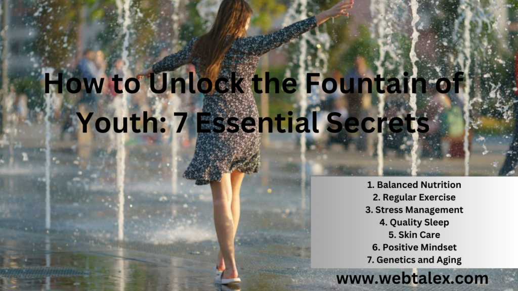 "An image illustrating the '7 Secrets to Timeless Wellness for Youth."