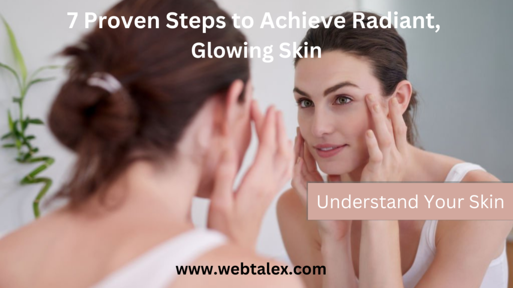 A photo featuring radiant, glowing skin.