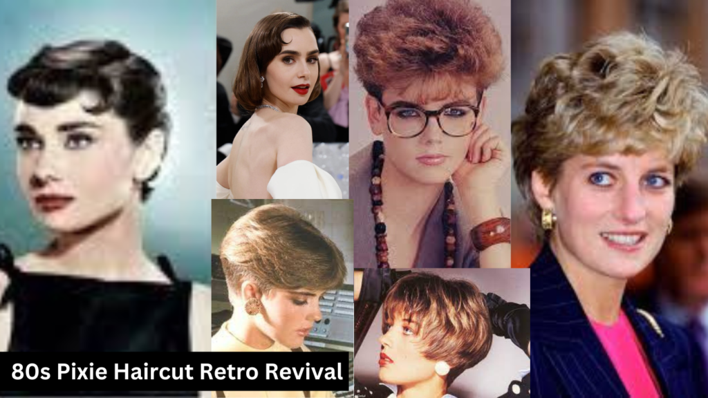A diverse group of women proudly sporting 80s pixie haircuts, showcasing the style's timeless charm and adaptability to modern beauty trends.