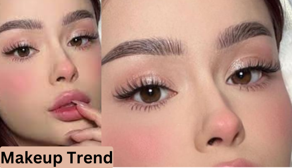 A beautiful woman showcasing the surprising and transformative makeup trend of 2024, her look embodying the latest in beauty innovation..