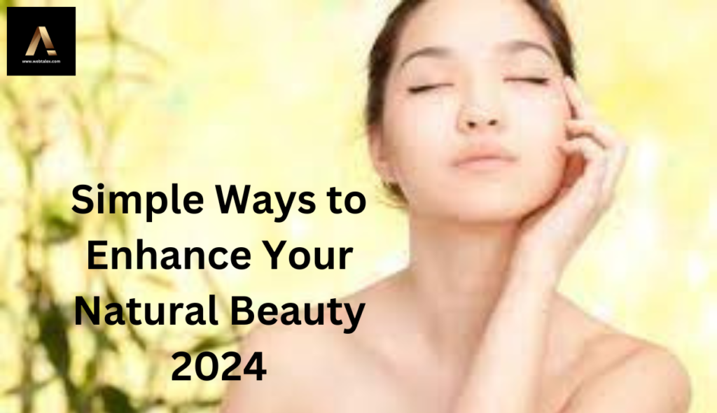 Radiant woman showcasing natural beauty, embodying simplicity and elegance, aligned with 2024 beauty trends.