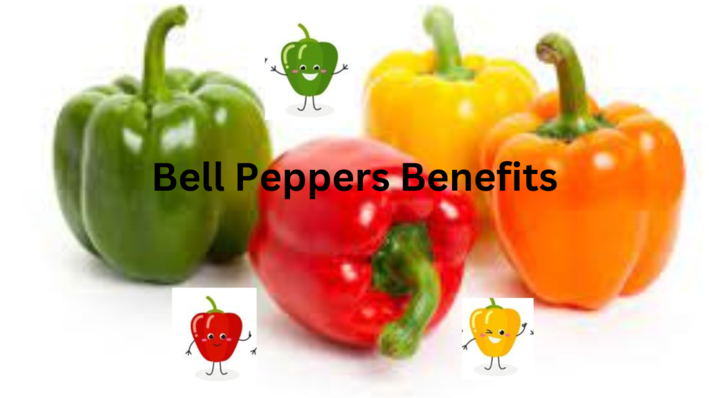 A vibrant display of green, red, and yellow bell peppers, highlighting their diverse colors and fresh, crisp textures.