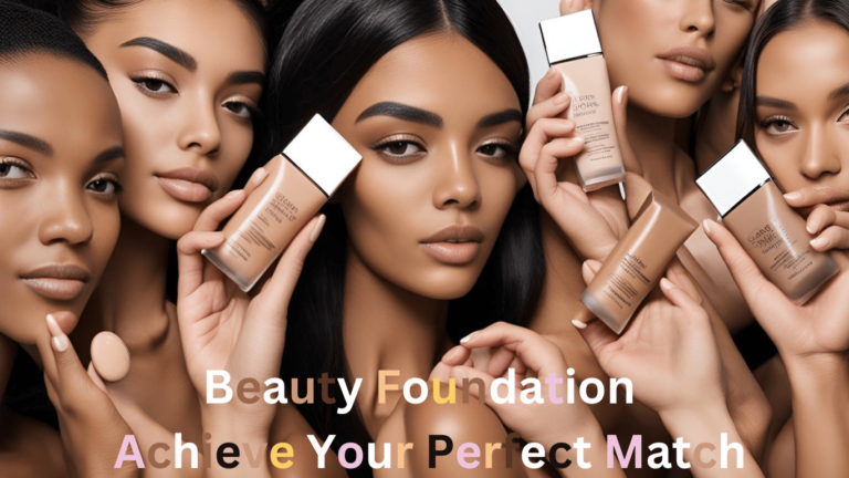 Women of different races displaying their best matching beauty foundations.