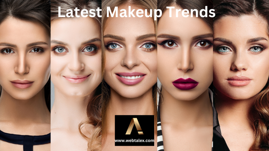 Five stunning women showcasing diverse and latest makeup trends.