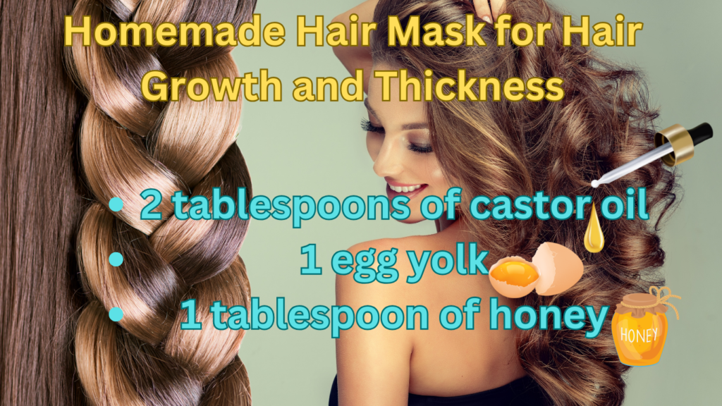 A beautiful girl with beautiful healthy hair, thick hair showcasing a perfectly styled braid after using a homemade hair mask.